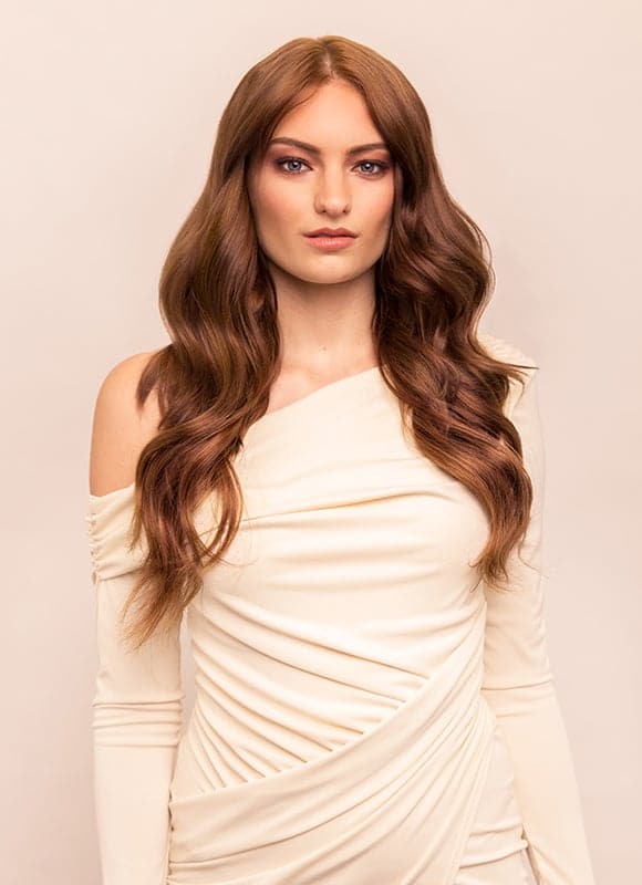 20 Inch Keratin Bond/ Fusion Hair Extensions Nail/ U-Tip #4 Medium Brown