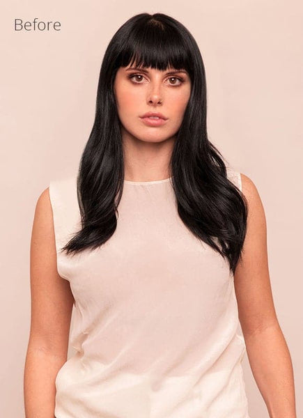 20 inch Seamless Clip in Hair Extensions #1 Jet Black