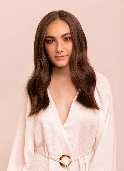 16 inch Deluxe Clip in Hair Extensions #2 Dark Brown