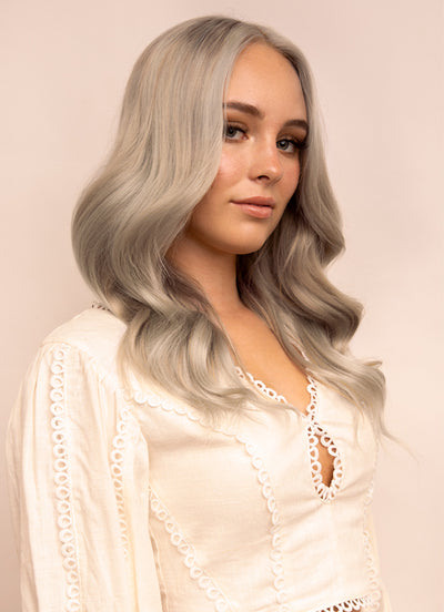 16 inch Ultimate Volume Clip in Hair Extensions Silver