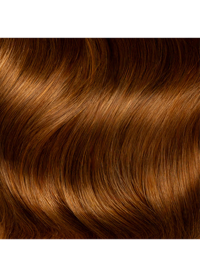 16 inch Deluxe Clip in Hair Extensions #6 Light Chestnut Brown