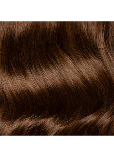 16 inch Invisible Wire Hair Extensions in #1C Mocha Brown