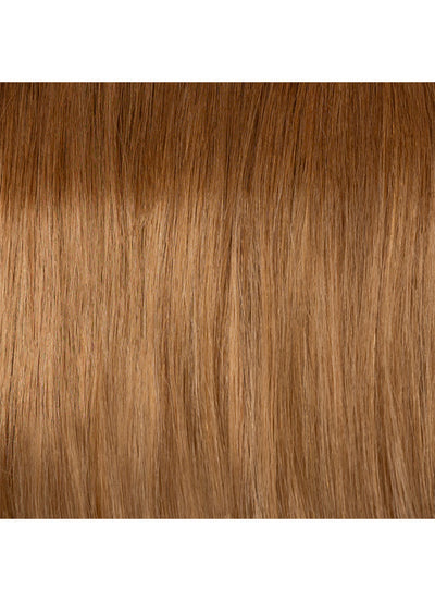 16 inch Invisible Wire Hair Extensions in Medium to Golden Brown Ombre