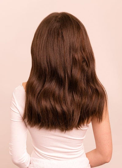 16 inch Invisible Wire Hair Extensions in #2 Dark Brown