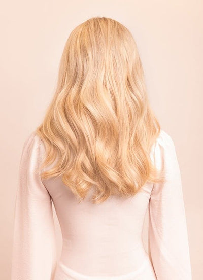 16 inch Invisible Wire Hair Extensions in #60 Light Blonde