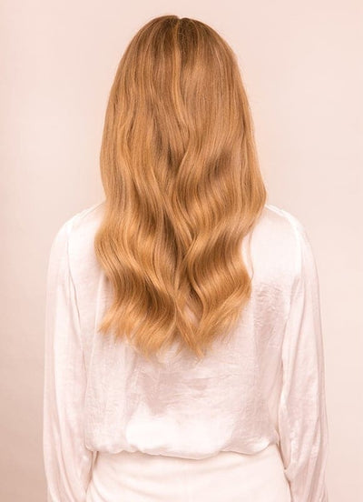 16 inch Invisible Wire Hair Extensions in #16 Light Golden Blonde