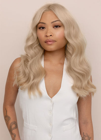 16 inch Invisible Wire Hair Extensions in Light Grey