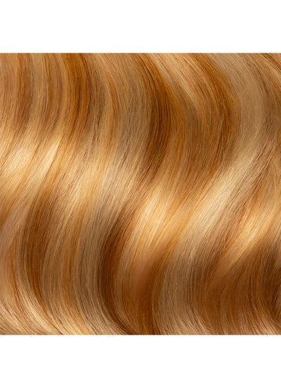 16 inch Ultimate Volume Clip in Hair Extensions Light Brown with Light Blonde Highlights