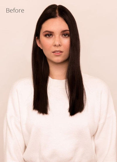 16 inch Ultimate Volume Clip in Hair Extensions #1B Natural Black