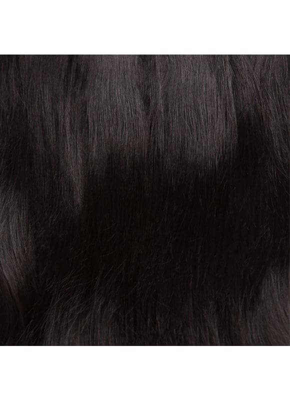 20 inch Seamless Clip in Hair Extensions #1B Natural Black