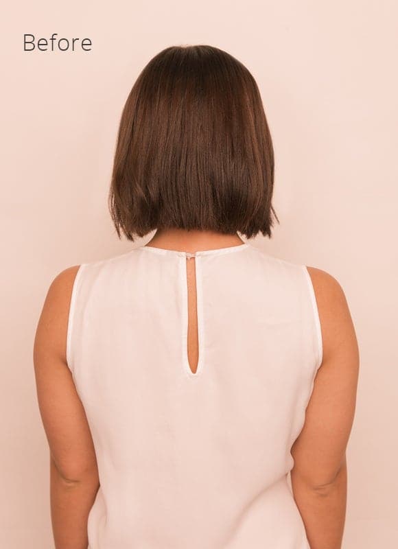 22 inch Invisible Wire Hair Extensions in #1C Mocha Brown