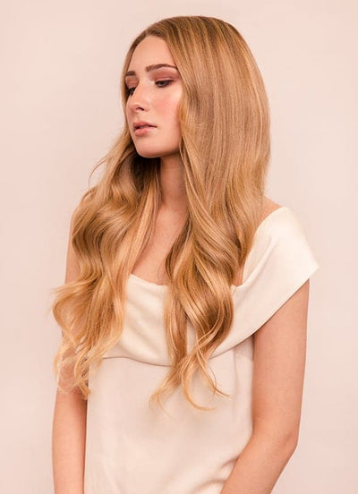 20 inch Ultimate Volume Clip in Hair Extensions  #16 Light Golden Blonde