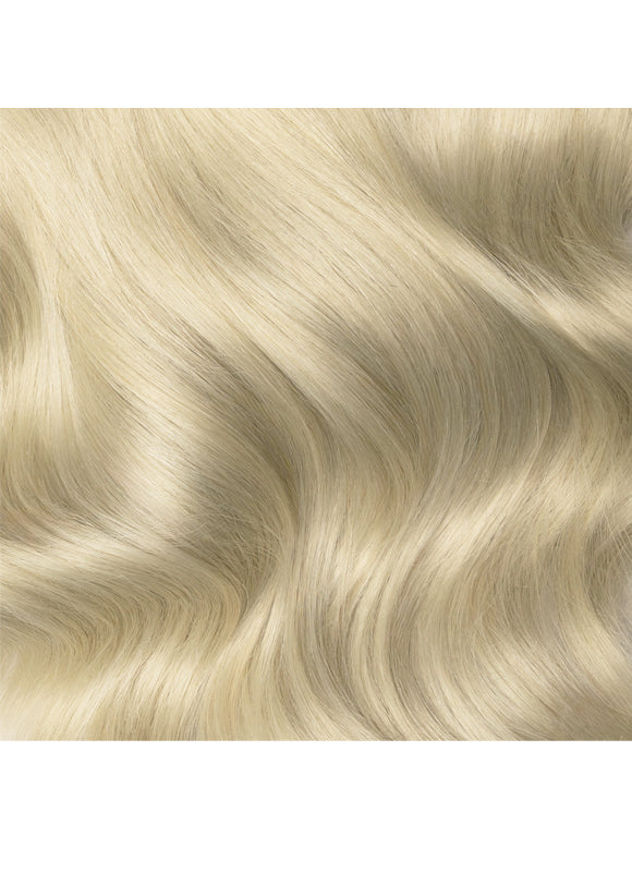 20 inch Full Volume Clip in Hair Extensions Platinum Blonde
