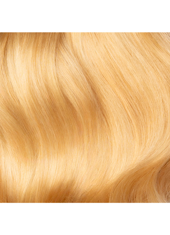 20 inch Deluxe Clip in Hair Extensions Light Blonde with Strawberry Blonde Highlights