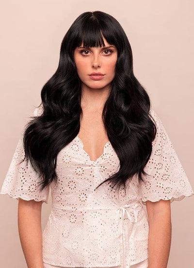 20 Inch Keratin Bond/ Fusion Hair Extensions Nail/ U-Tip #1 Jet Black