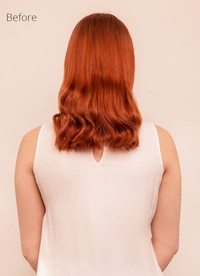 20 inch Seamless Clip in Hair Extensions #33 Dark Auburn Red