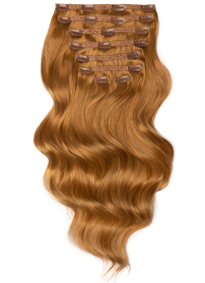 20 inch Ultimate Volume Clip in Hair Extensions  #8 Chestnut Brown