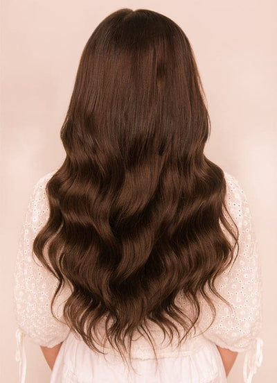20 inch Ultimate Volume Clip in Hair Extensions  #1C Mocha Brown