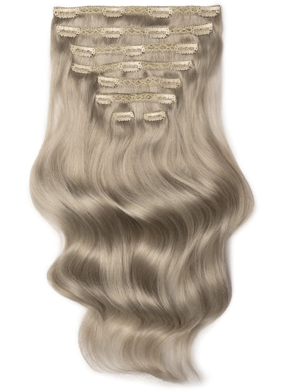 20 inch Ultimate Volume Clip in Hair Extensions  Silver