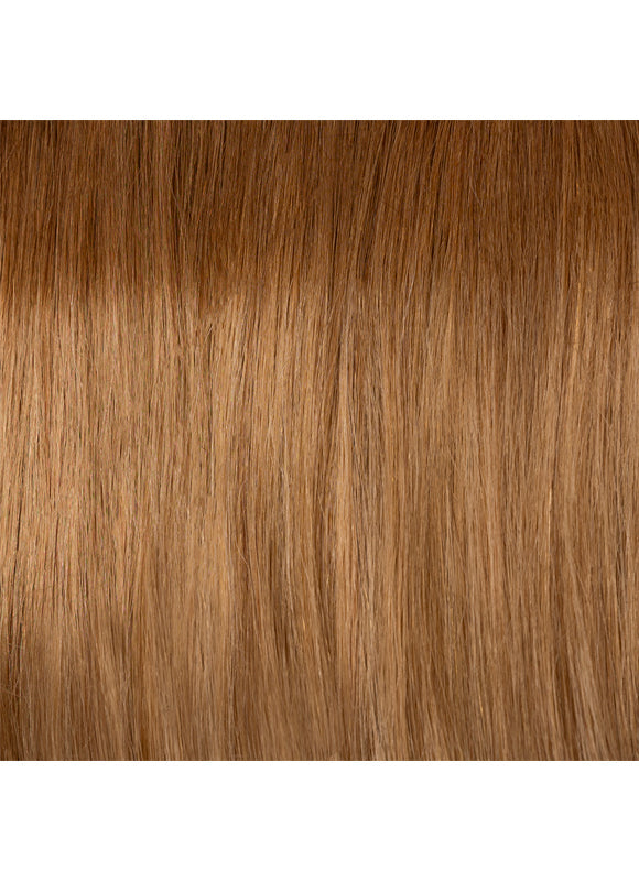 22 inch Invisible Wire Hair Extensions in Medium to Golden Brown Ombre
