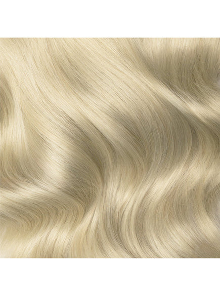 22 inch Invisible Wire Hair Extensions in #60W Platinum Blonde