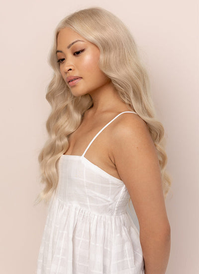 22 inch Invisible Wire Hair Extensions in Light Grey