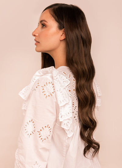 22 inch Invisible Wire Hair Extensions in #1C Mocha Brown