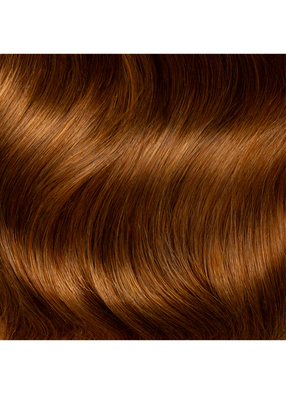 24 inch Deluxe Clip in Hair Extensions #6 Light Chestnut Brown