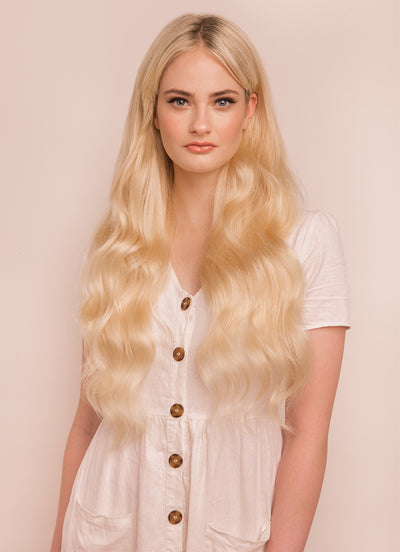 24 Inch Keratin Bond/ Fusion Hair Extensions Nail/ U-Tip #60 Light Blonde