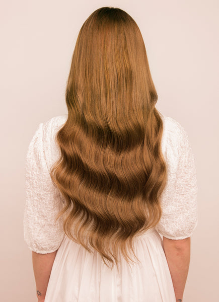 24 inch Ultimate Volume Clip in Hair Extensions  #4 Medium Brown