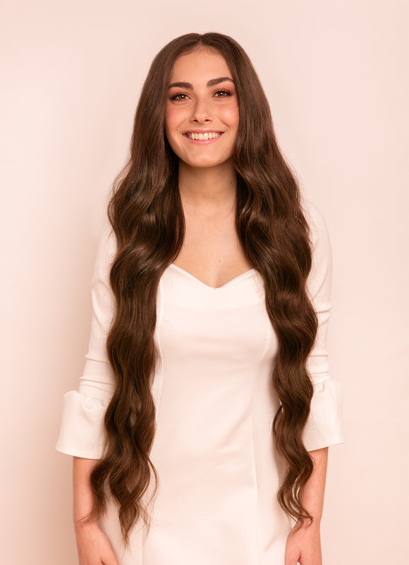 30 inch Ultimate Volume Clip in Hair Extensions #2 Dark Brown
