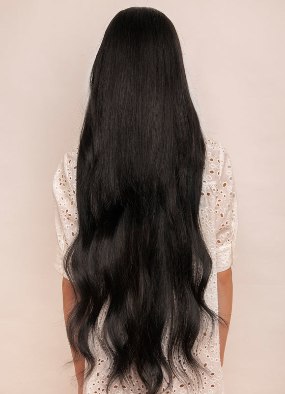 30 inch Ultimate Volume Clip in Hair Extensions #1 Jet Black display picture 1