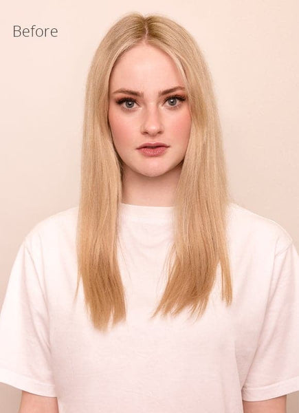 20 inch Seamless Clip in Hair Extensions #60 Light Blonde