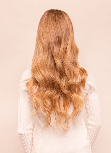 20 inch Deluxe Clip in Hair Extensions #16 Light Golden Blonde