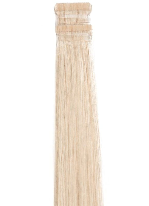 20 inch Remy Tape Hair Extensions Platinum Blonde