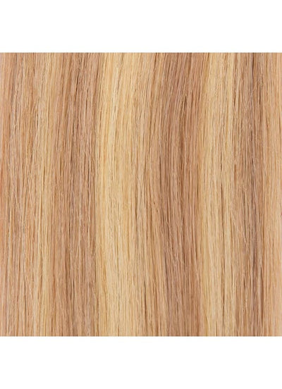 20 inch Remy Tape Hair Extensions Golden Blonde with Light Blonde Highlights