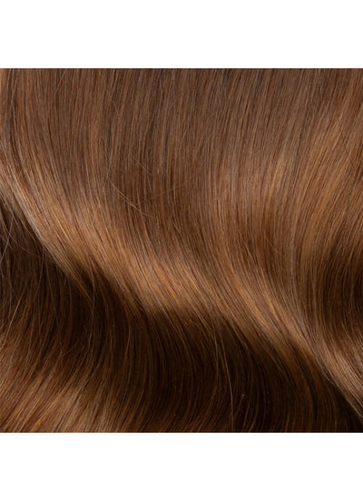 22 inch Invisible Wire Hair Extensions in Dark to Medium Brown Ombre