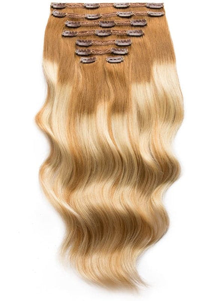 20 Inch Ultimate Volume Clip in Hair Extensions T#08-08/60 Balayage