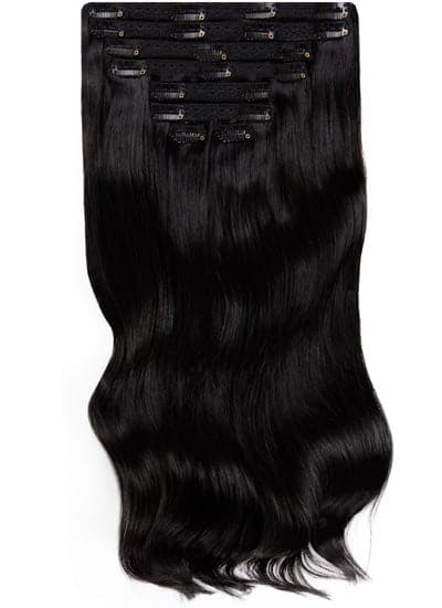 20 Inch Ultimate Volume Clip in Hair Extensions #1 Jet Black