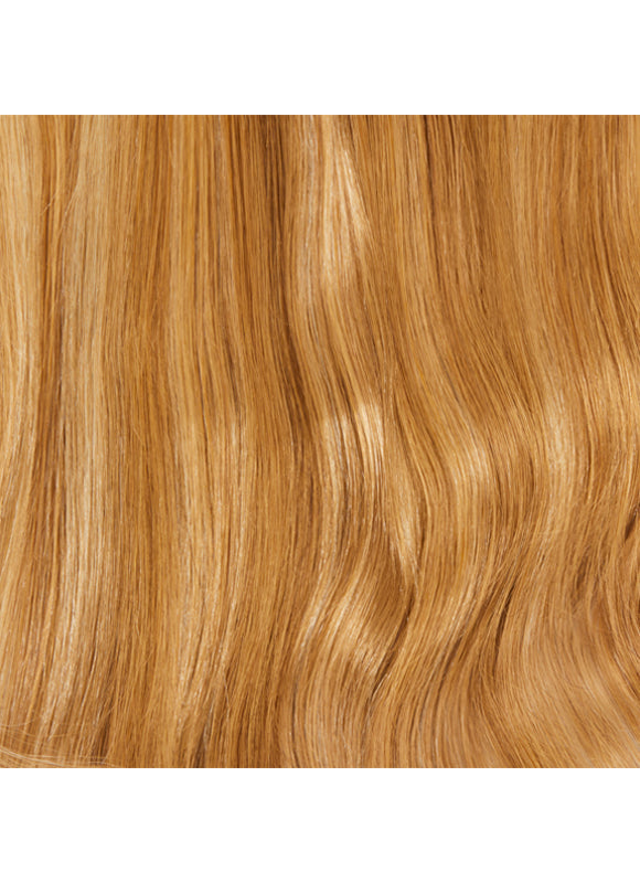 16 inch Halo Hair Extensions Light Brown with Light Blonde Highlights