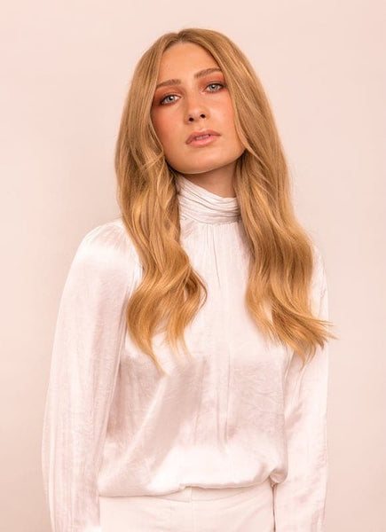 16 Inch Invisible Wire Hair Extensions #16 Light Golden Blonde