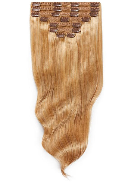 24 inch clip in hair extensions #16 light golden blonde 5