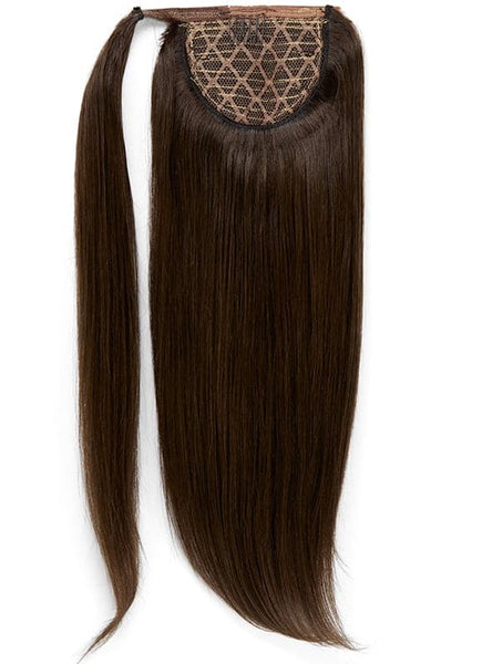 16 Inch Clip In Ponytail Extension #1C Mocha Brown