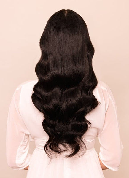 20 Inch Remy Tape Hair Extensions #1B Natural Black