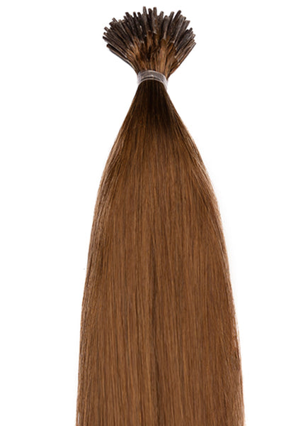 20 Inch Microbead Stick/ I-Tip Hair Extensions #4 Medium Brown