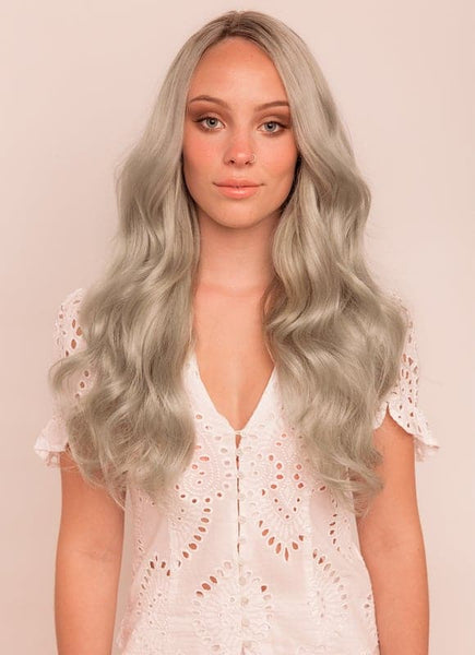 20 Inch Ultimate Volume Clip in Hair Extensions #Silver