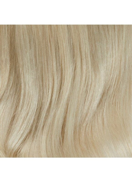 24 Inch Deluxe Clip in Hair Extensions #60W Platinum Blonde