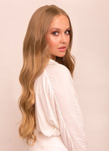 24 Inch Tape Hair Extensions #18 Golden Blonde