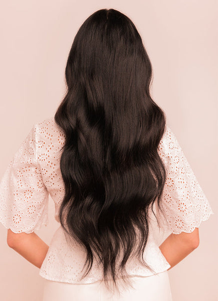 24 Inch Tape Hair Extensions #1B Natural Black