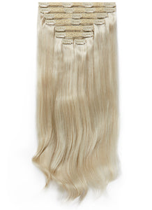 30 Inch Ultimate Volume Clip in Hair Extensions #60W Platinum Blonde